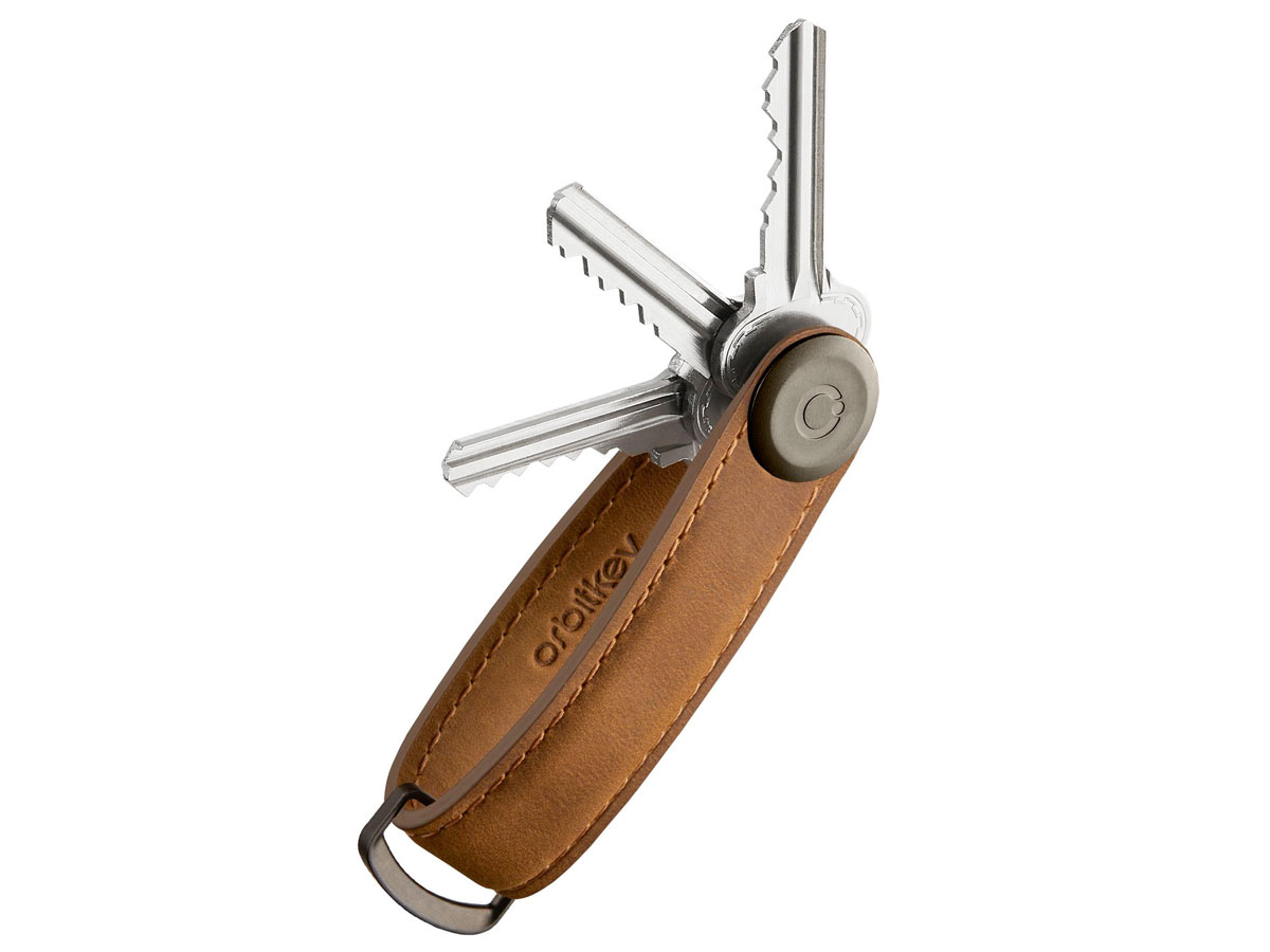 Orbitkey Key Organiser Crazy Horse - Chestnut Brown