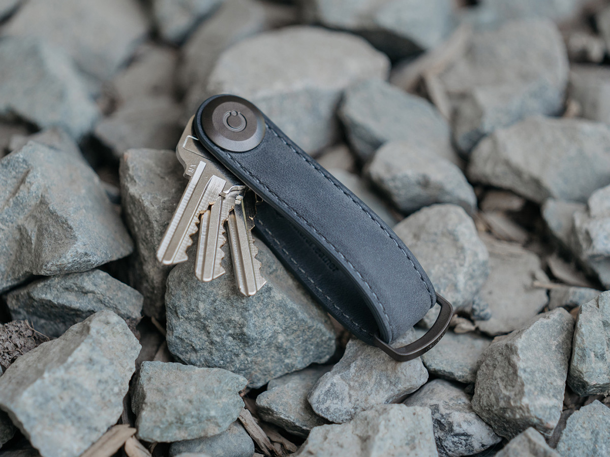 Orbitkey Key Organiser Crazy Horse - Steel Grey