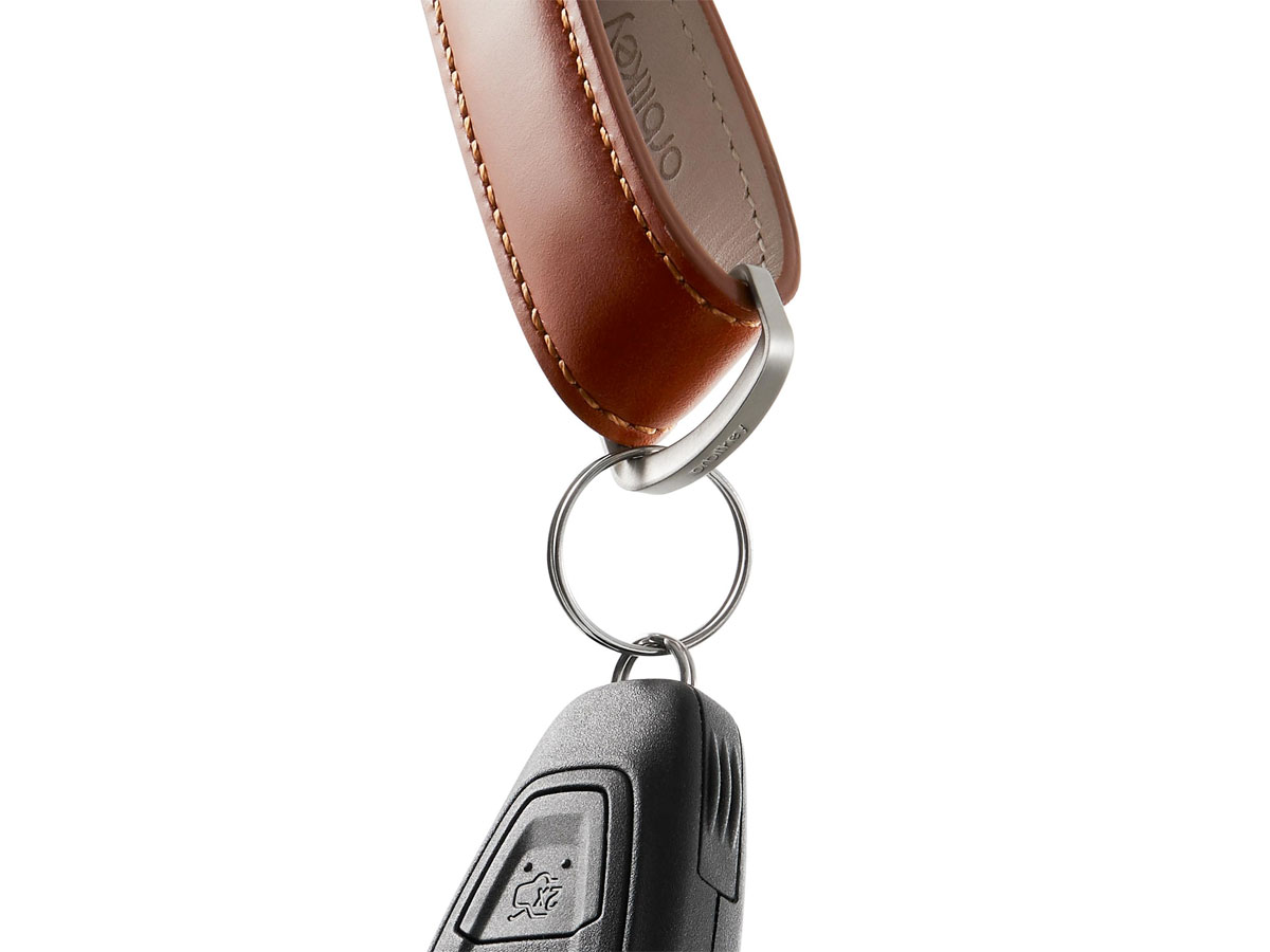 Orbitkey Key Organiser Leather - Espresso met Bruin Stiksel