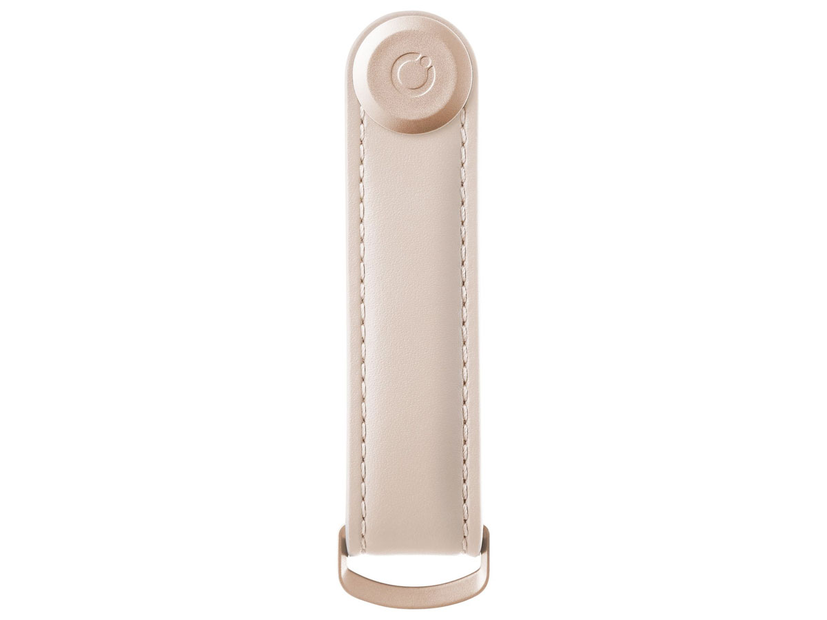 Orbitkey Key Organiser Leather - Blush met Blush Stiksel