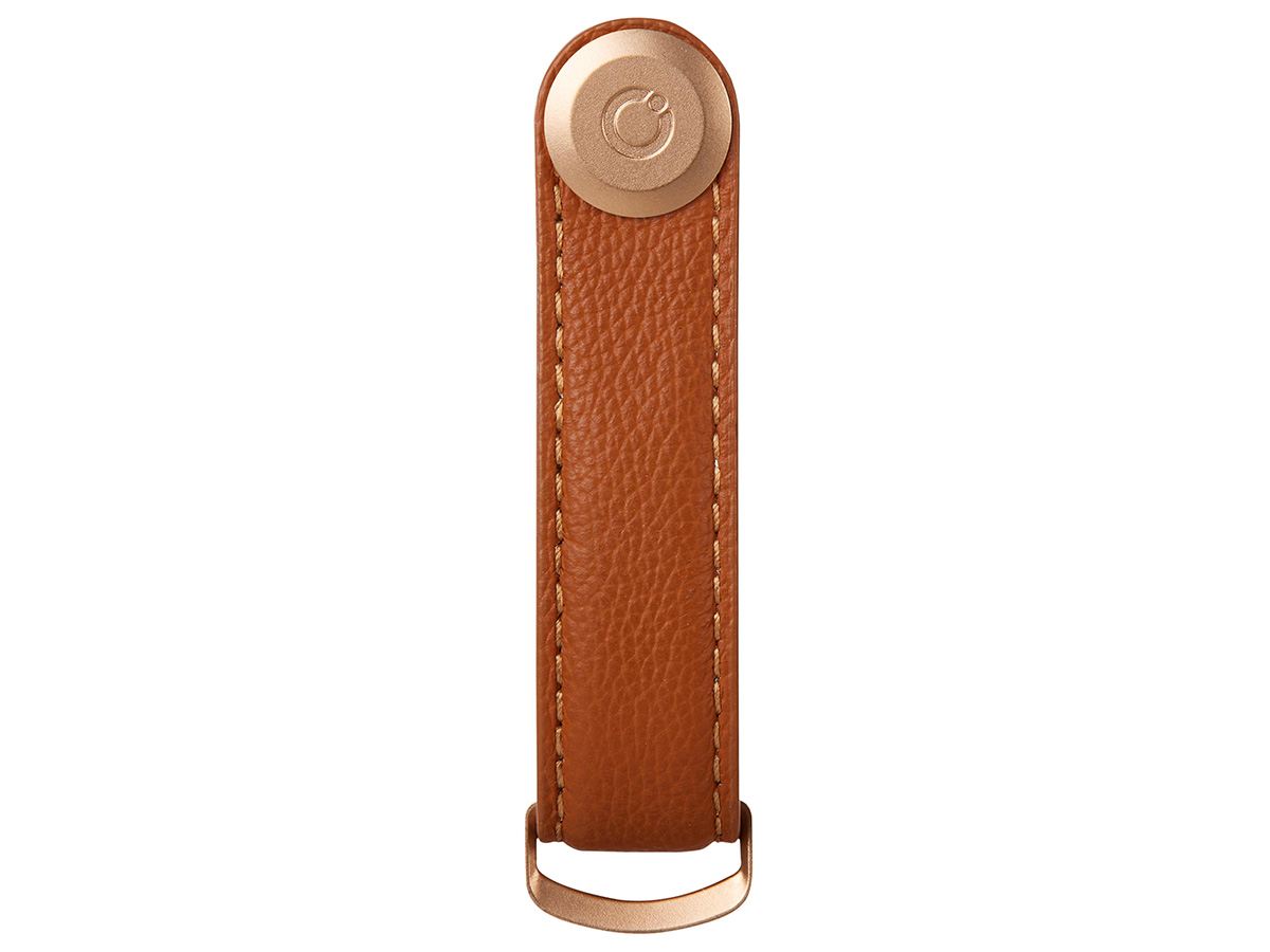 Orbitkey Key Organiser Pebbled Leather - Amber