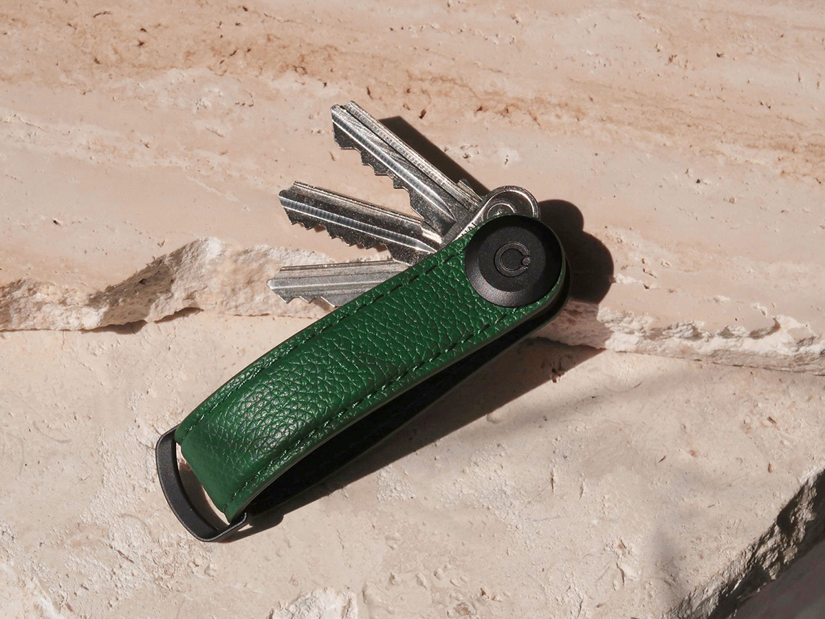 Orbitkey Key Organiser Pebbled Leather - Emerald