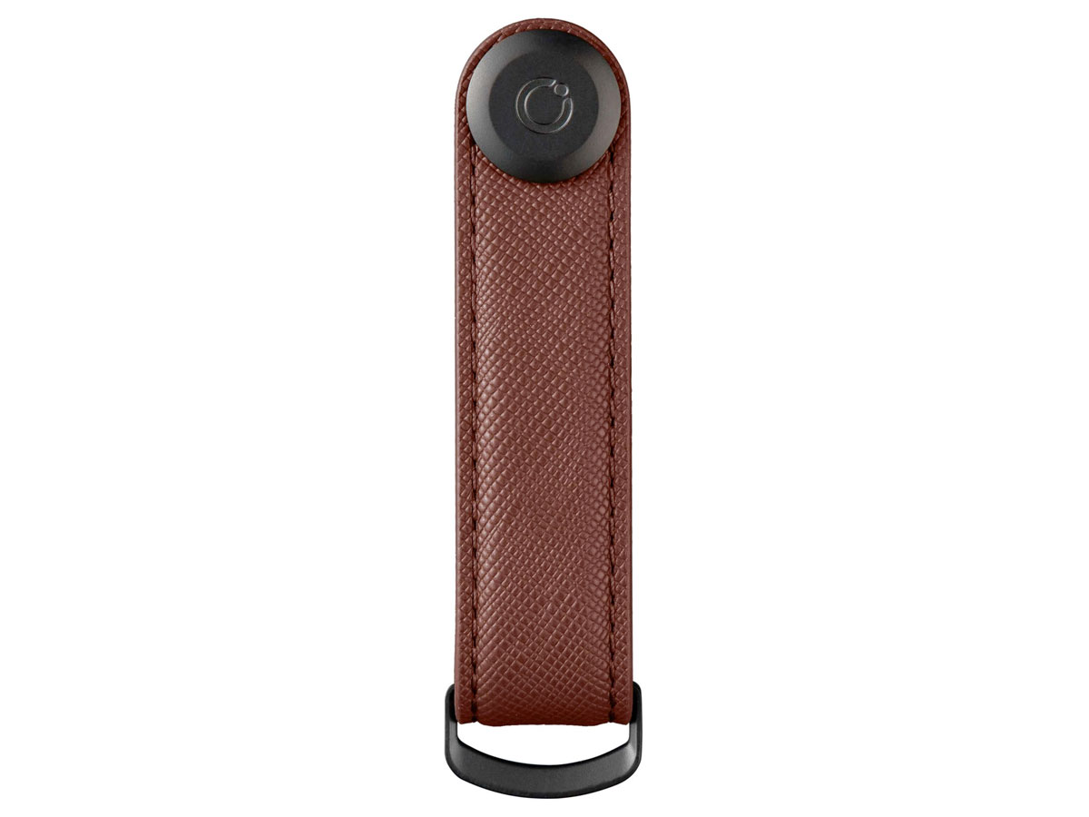 Orbitkey Key Organiser Saffiano Leather - Dark Cherry