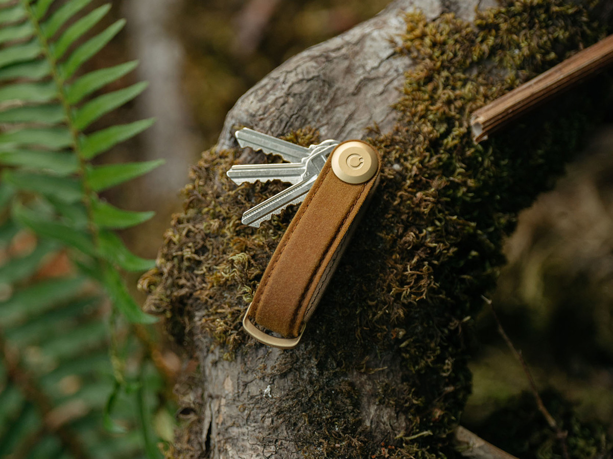 Orbitkey Key Organiser Waxed Canvas - Golden Sand