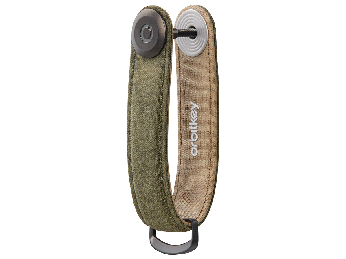 Orbitkey Key Organiser Waxed Canvas | Khaki Green