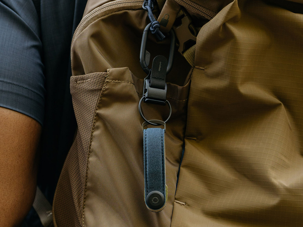 Orbitkey Key Organiser Waxed Canvas - Navy Blue