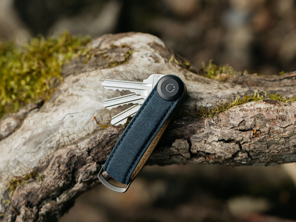 Orbitkey Key Organiser Waxed Canvas - Navy Blue