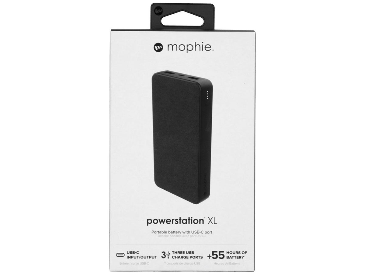 Mophie Powerstation XL 15K Zwart - 15.000mAh Powerbank