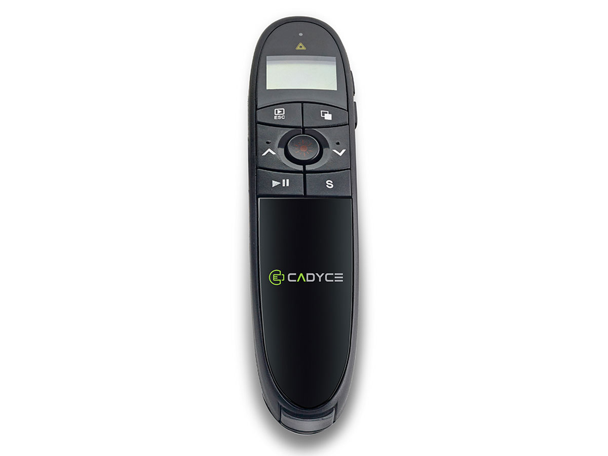 Cadyce Wireless Presenter Pointer met LCD Display Timer