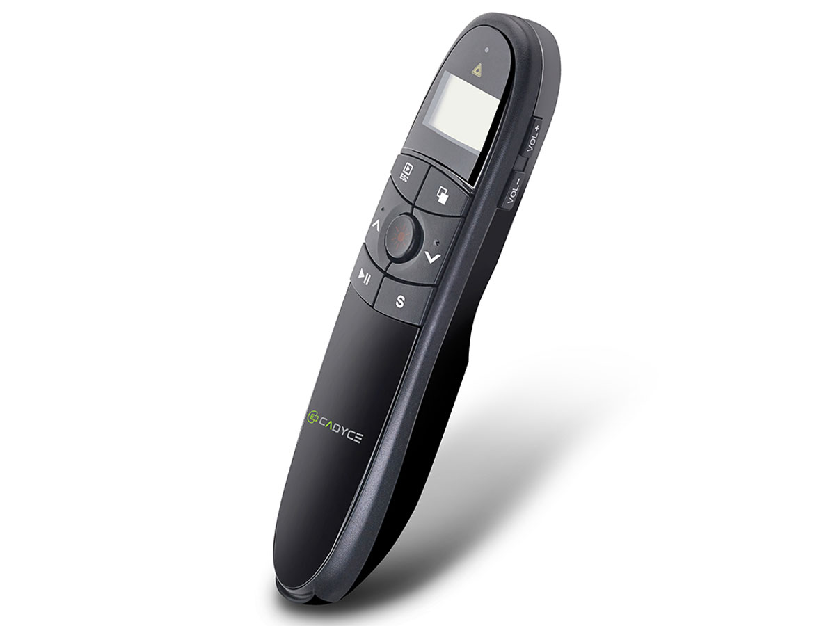 Cadyce Wireless Presenter Pointer met LCD Display Timer