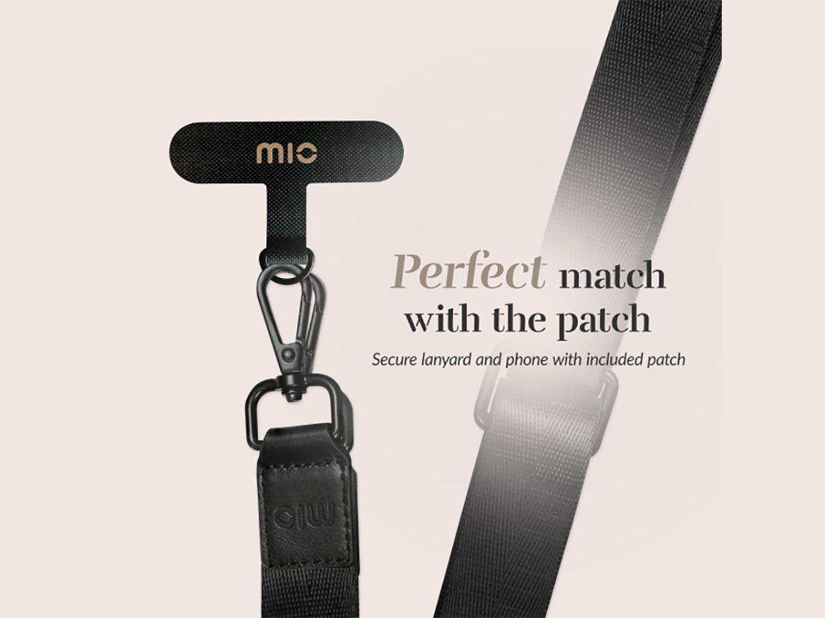 MIO Lanyard Black - Universeel Smartphone Nekkoord