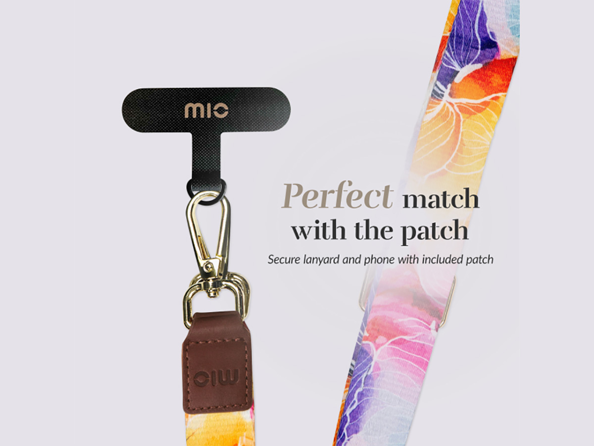 MIO Lanyard Flowers - Universeel Telefoonkoord