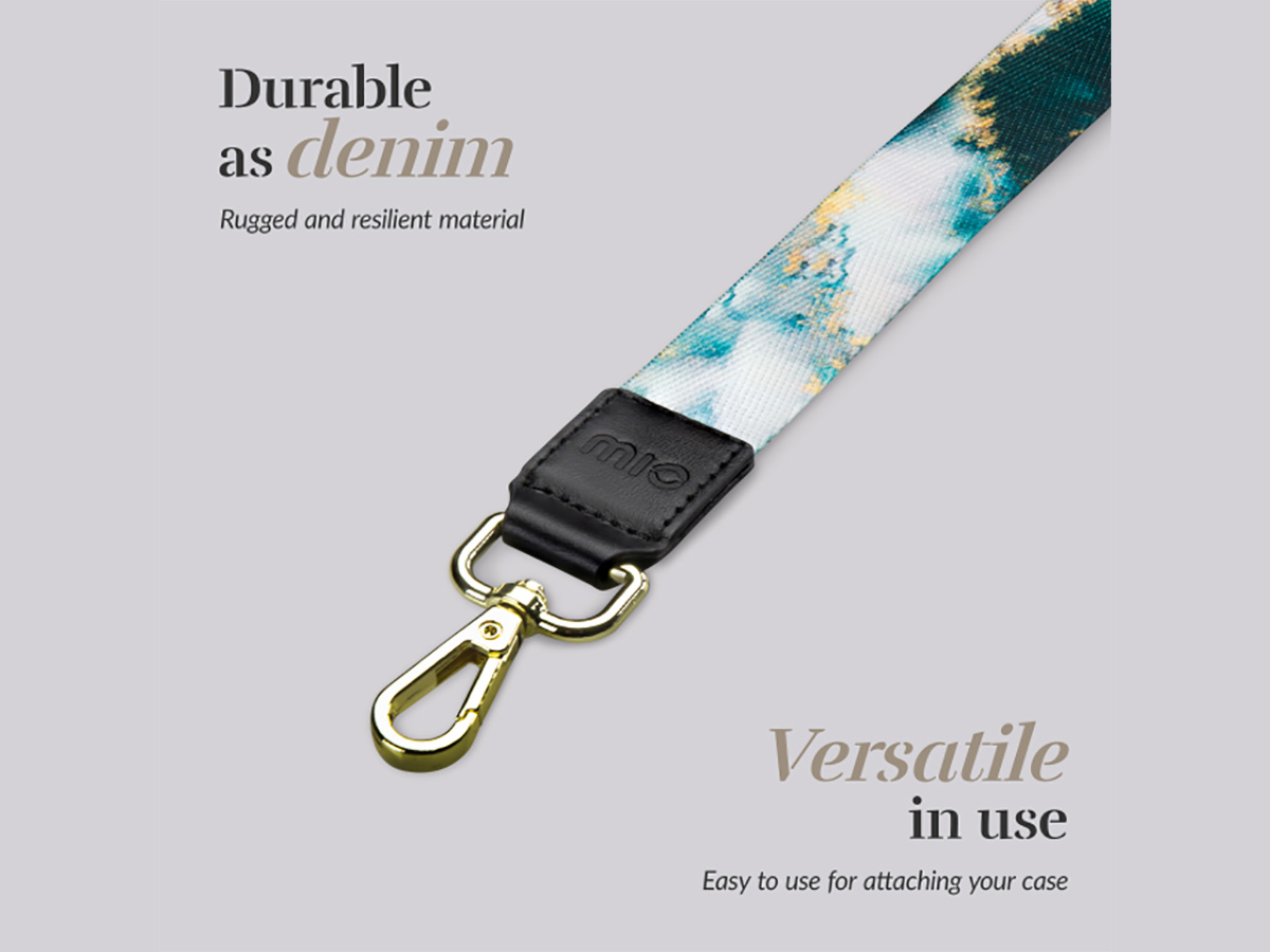 MIO Lanyard Green Marble - Universeel Smartphone Nekkoord