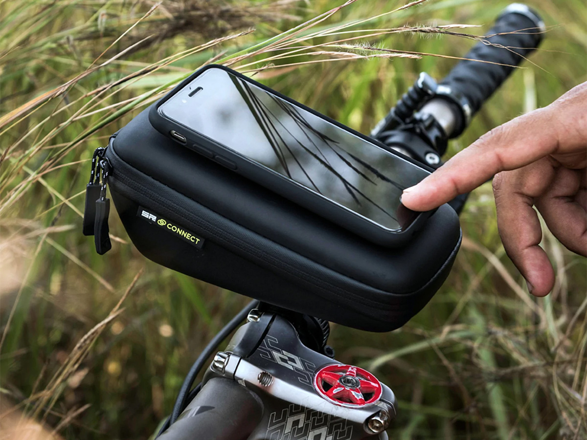 SP-Connect Wedge Case Bundel - iPhone 14 Fietshouder met Stuurtas