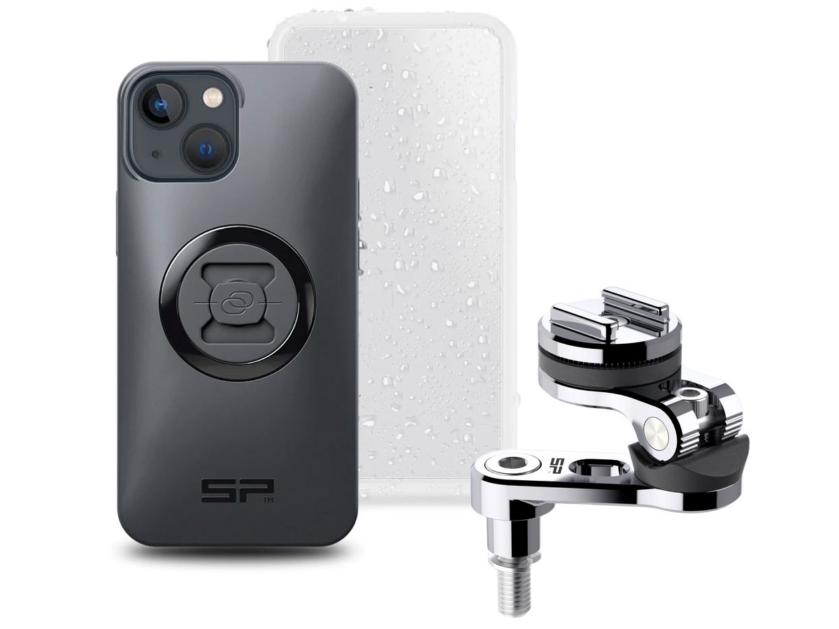 SP-Connect Bar Clamp Bundle Chrome - iPhone 13 Mini Motorhouder