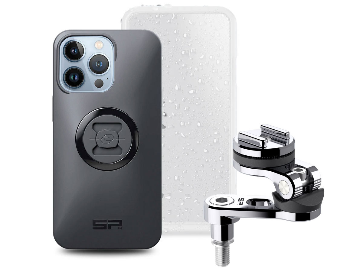 SP-Connect Bar Clamp Bundle Chrome - iPhone 13 Pro Motorhouder