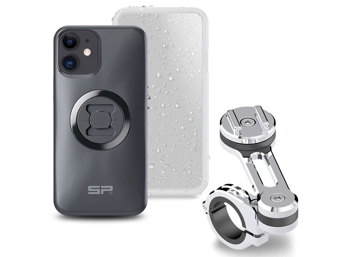 SP-Connect Moto Bundle Chrome - iPhone 12 Mini Motorhouder