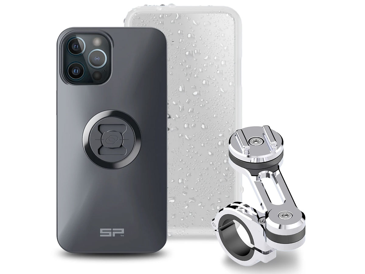 SP-Connect Moto Bundle Chrome - iPhone 12 Pro Max Motorhouder