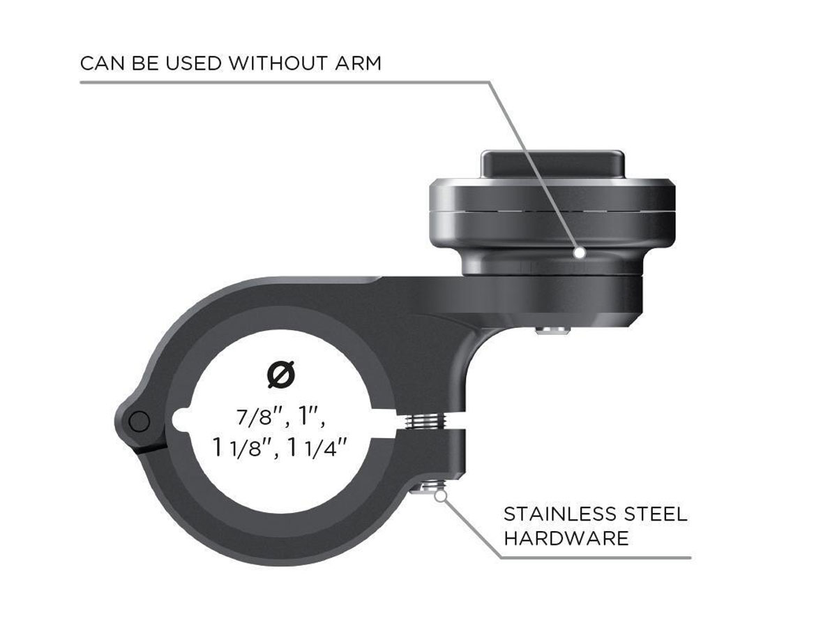 SP-Connect Moto Mount Pro Motorhouder - Chroom - Losse Mount (SPC/SPC+)