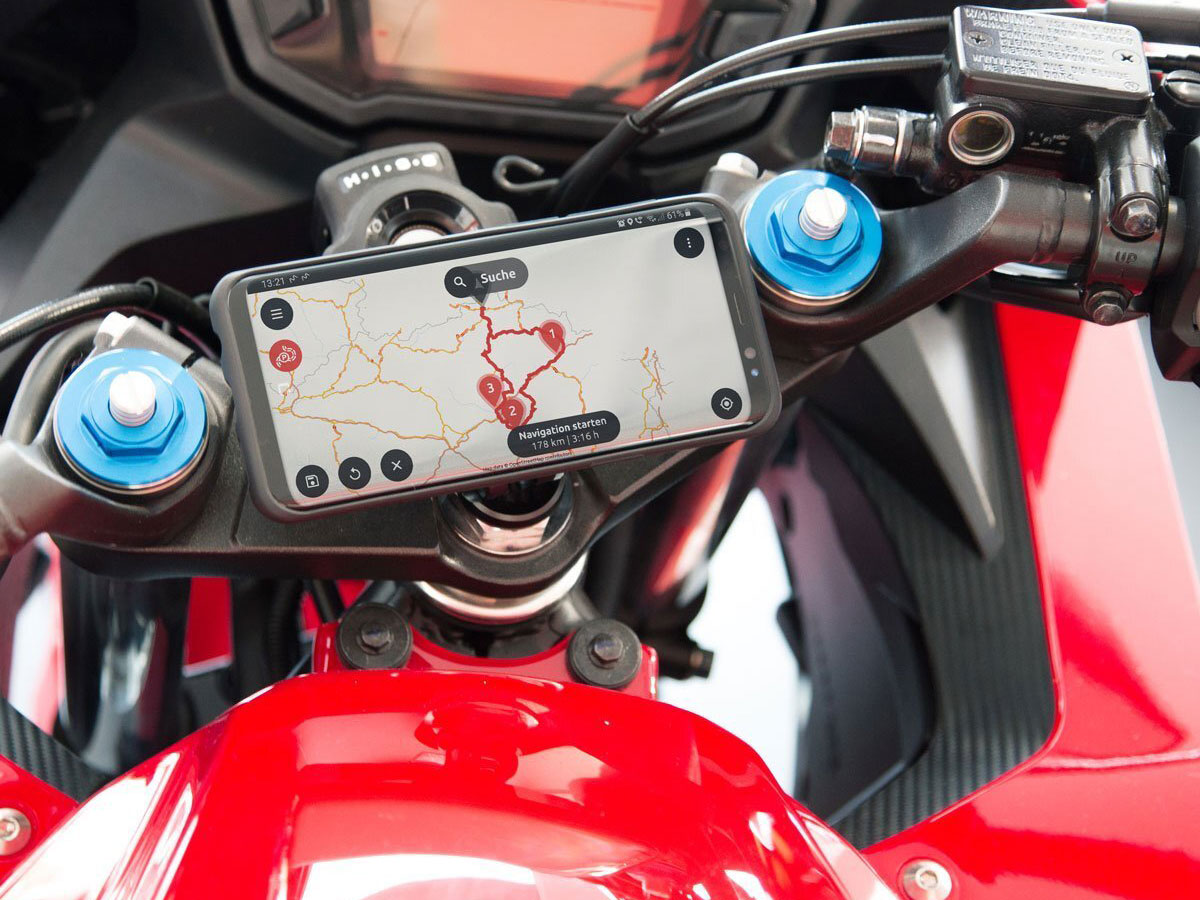 SP-Connect Moto Stem Bundle - iPhone 13 Pro Motorhouder