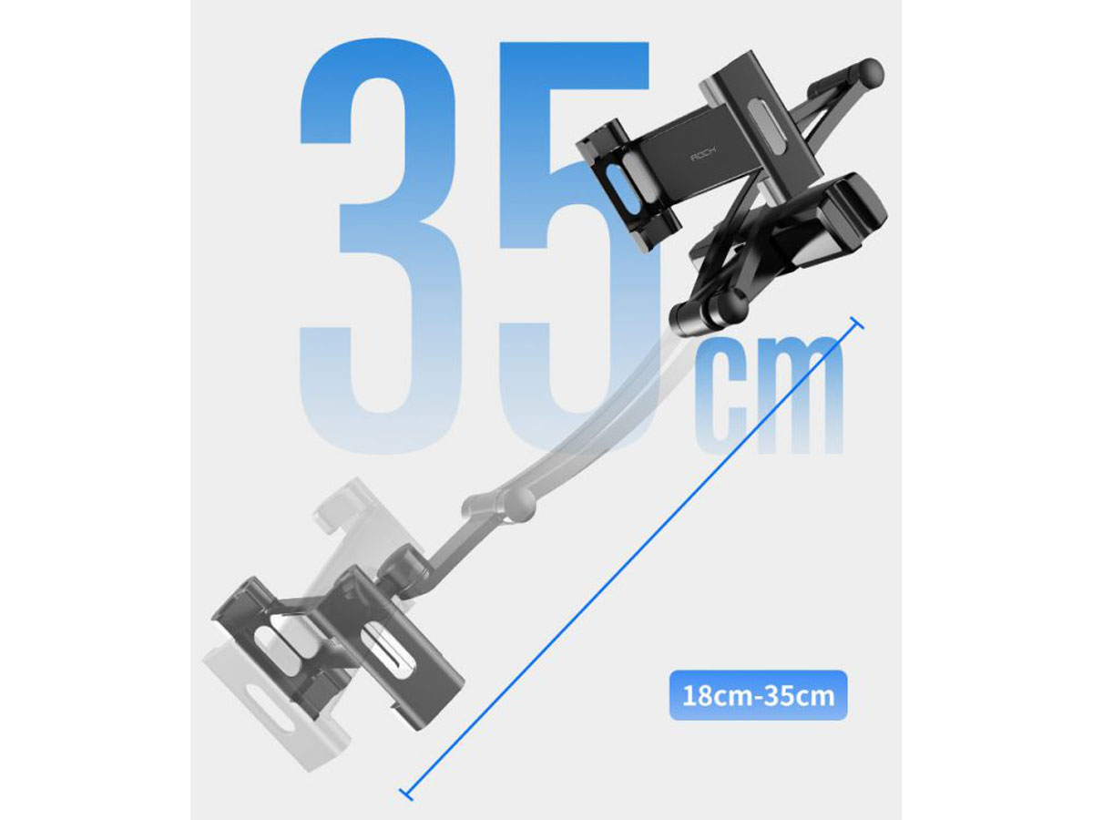 Rock Universele Hoofdsteun Tablet Houder met Arm