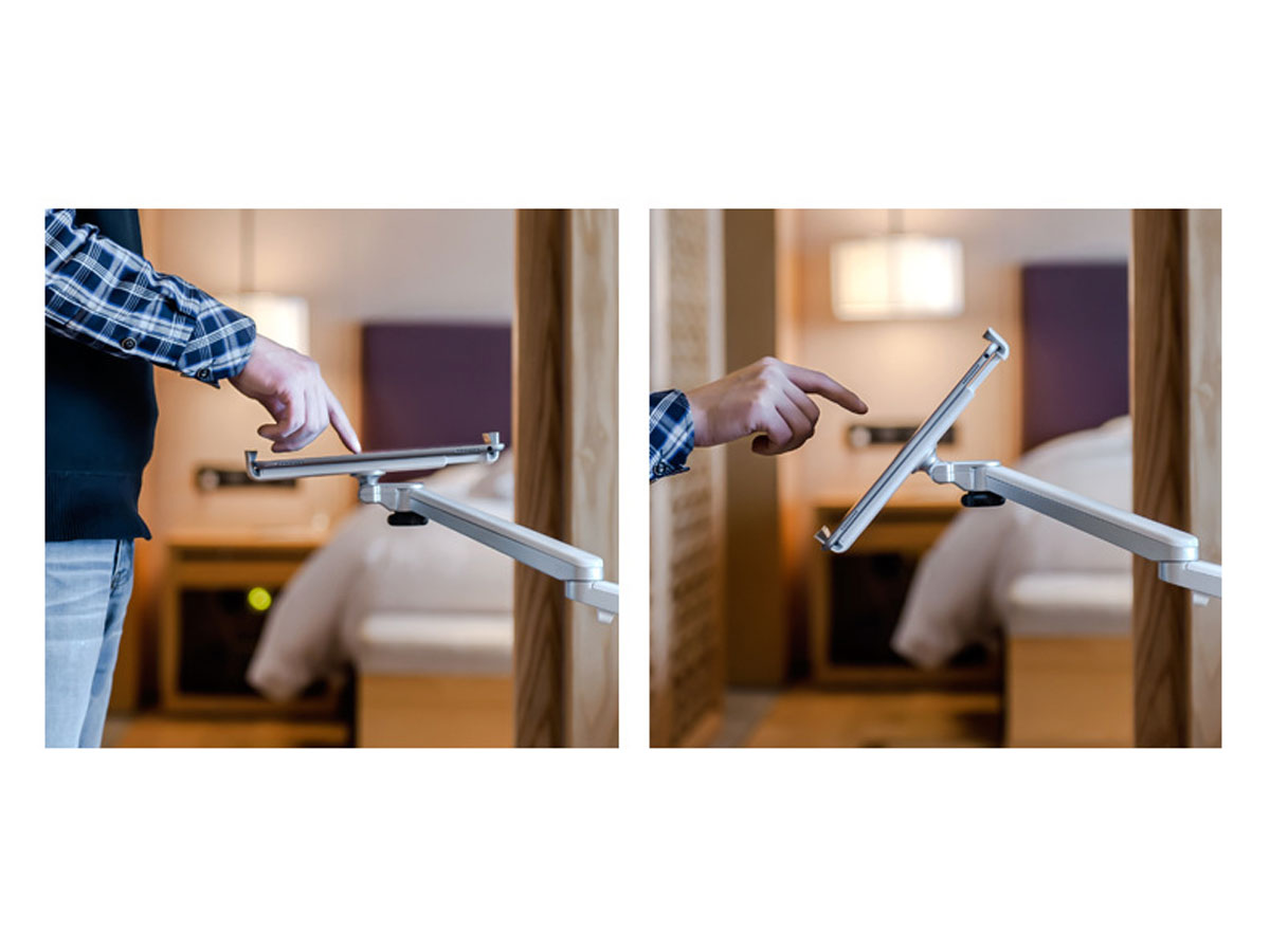 Aluminium Tablet Floor Stand Zwart - Tablet Vloerstandaard