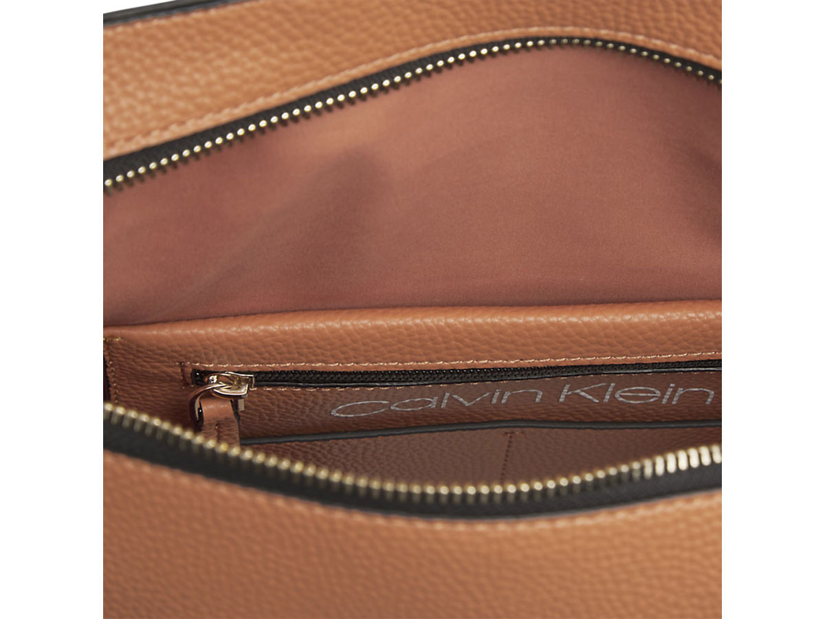 Calvin Klein Sided Backpack Rugzak (Cognac)