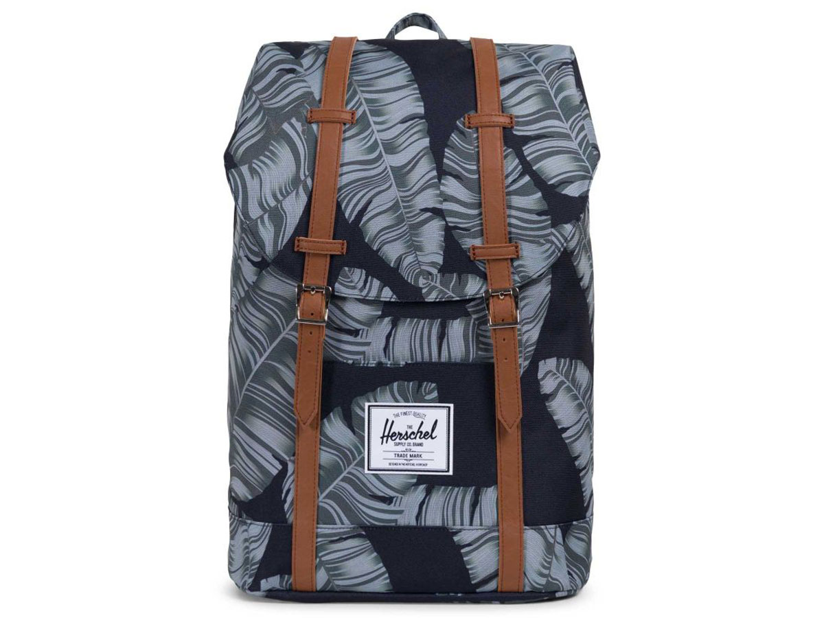 Herschel Supply Co. Retreat Rugzak - Black Palm/Tan