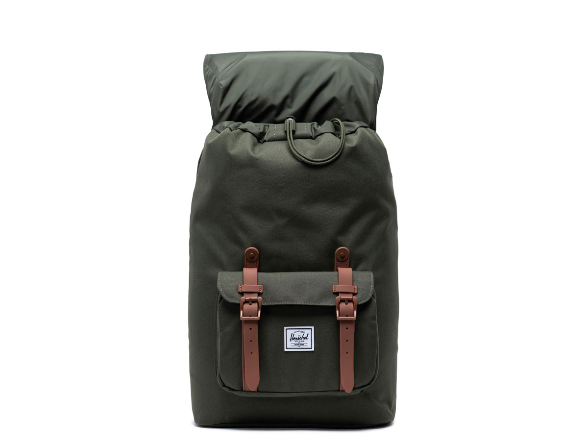 Herschel Supply Co. Little America Rugzak - Dark Olive Saddle Brown (Mid)