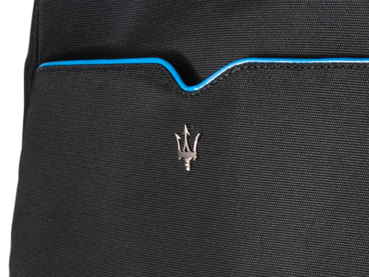 Maserati Slim Backpack Black/Blue - Rugzak Laptoptas