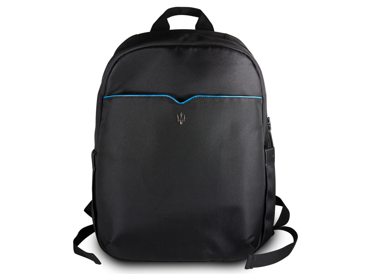 Maserati Slim Backpack Black/Blue - Rugzak Laptoptas