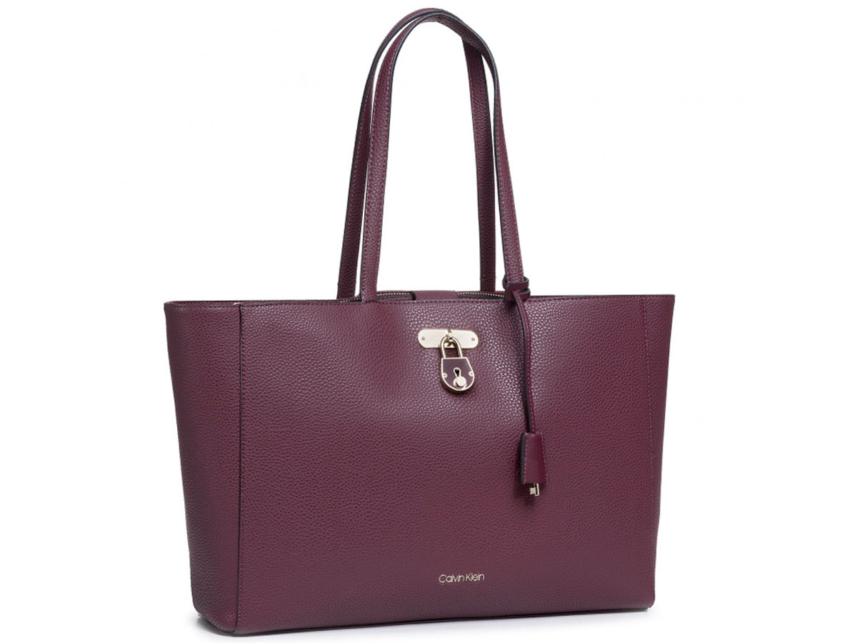 Calvin Klein Laptop Tote Bordeaux - Dames Laptoptas met Sleeve