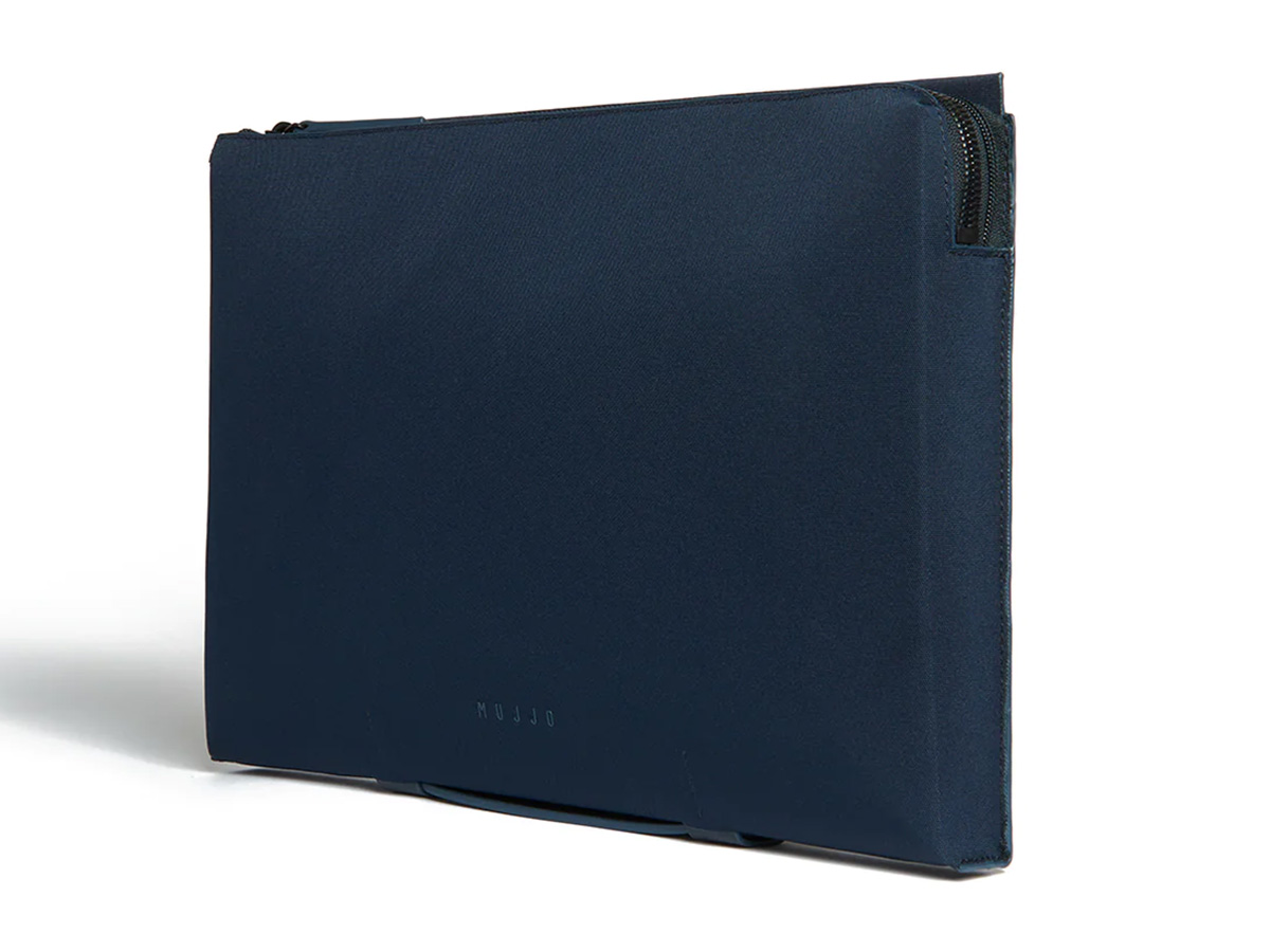 Mujjo Portfolio MacBook Sleeve met Tech Organiser - Blauw