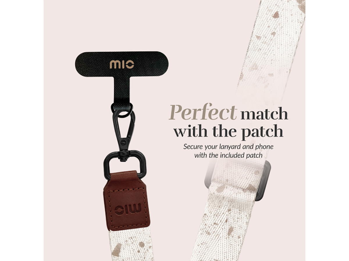 MIO Soft Terrazzo Lanyard - Universeel Telefoonkoord