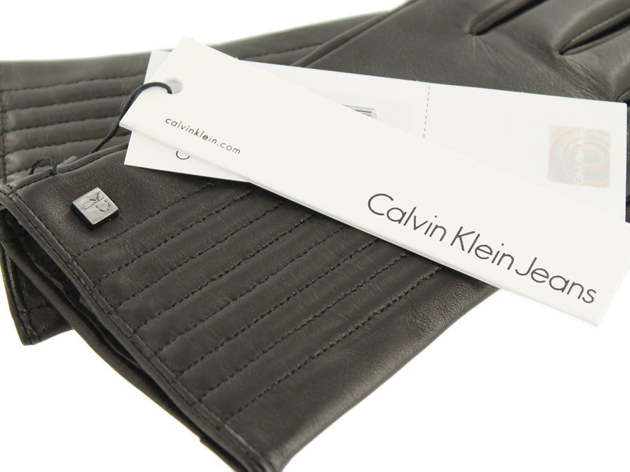 Calvin Klein Leren Touchscreen Handschoenen Dames
