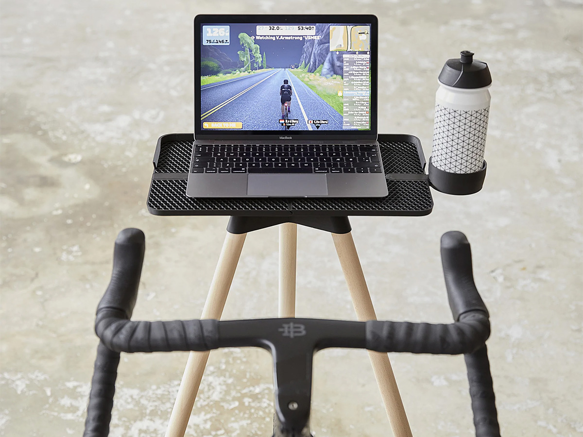 Tons Laptop Race Table White Beech - Trainer Desk voor Zwift en Wahoo