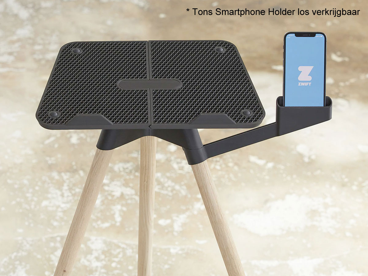 Tons Laptop Stand Beech Trainer Desk voor Zwift & Wahoo