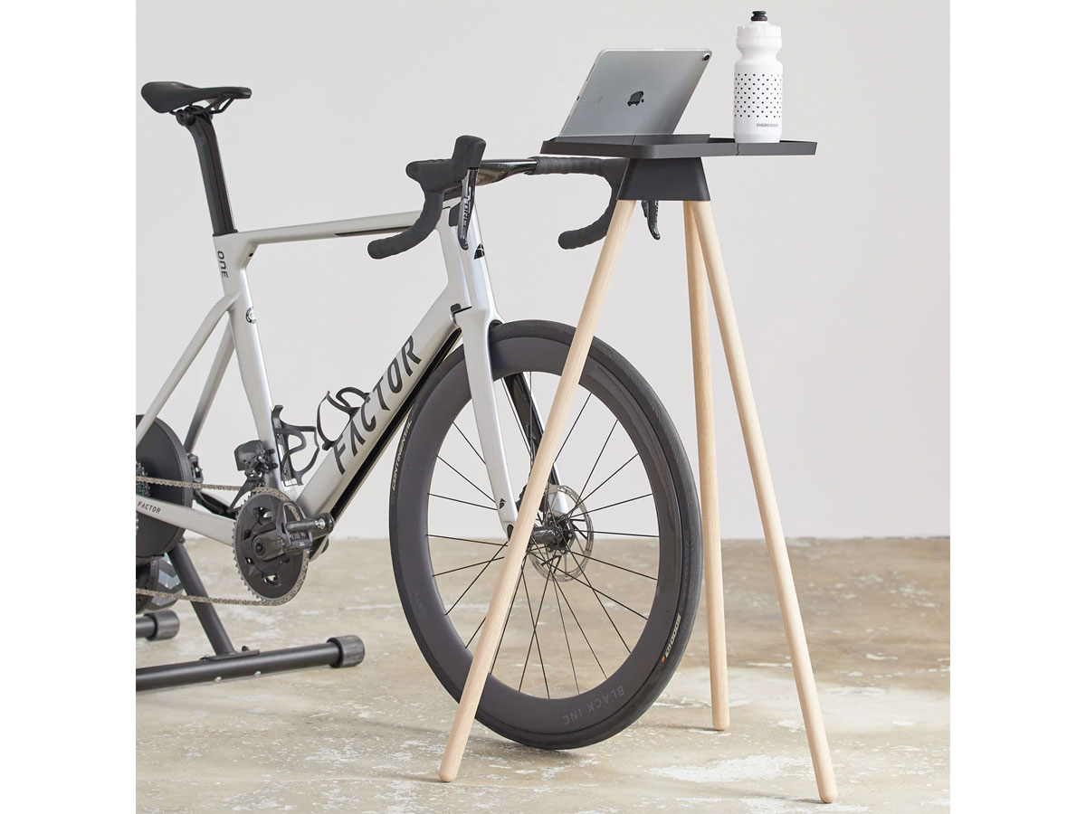 Tons iPad Race Table Natural Oak - Trainer Desk voor Zwift en Wahoo