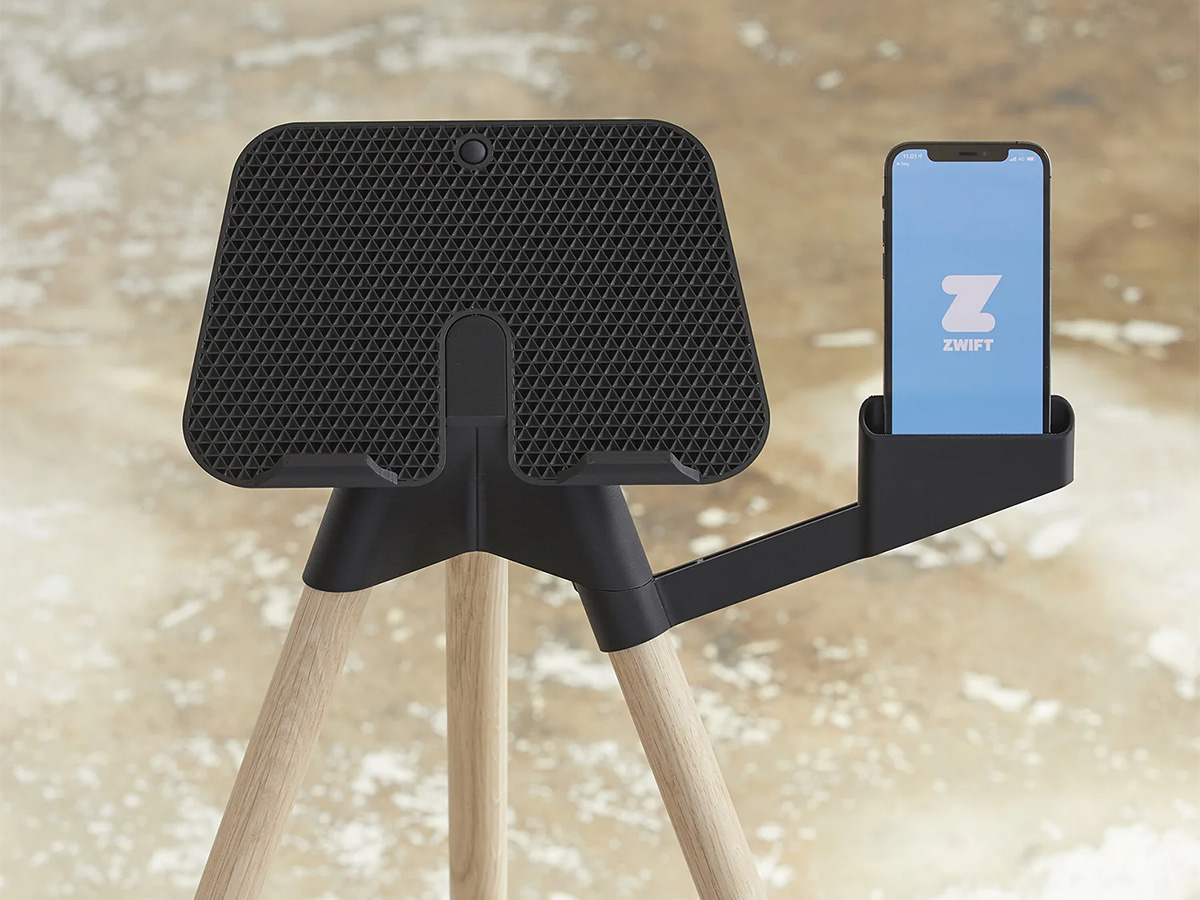 Tons iPad Stand Natural Oak - Trainer Desk voor Zwift en Wahoo