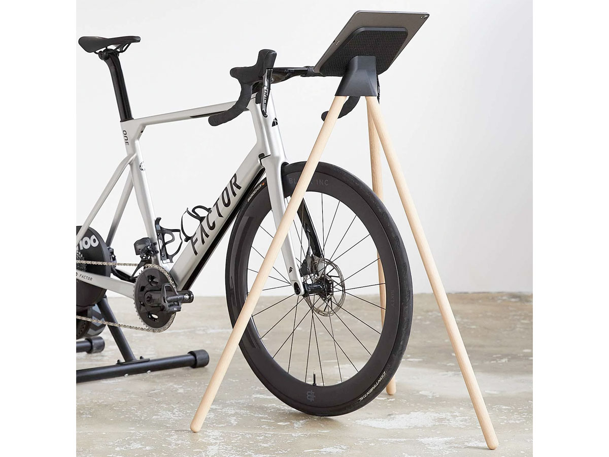 Tons iPad Stand Natural Oak - Trainer Desk voor Zwift en Wahoo