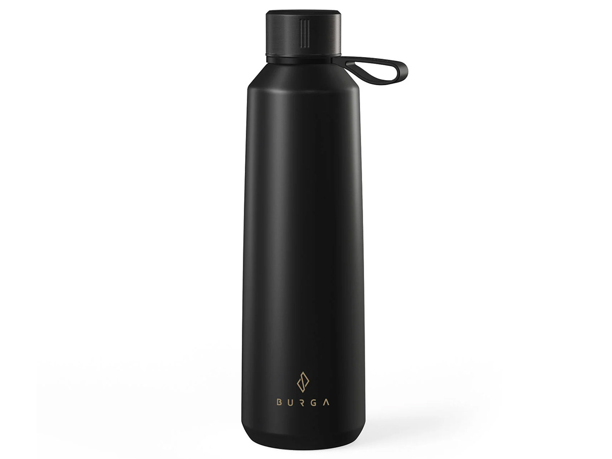 Burga Water Bottle Black - Waterfles Thermosfles 500ml 