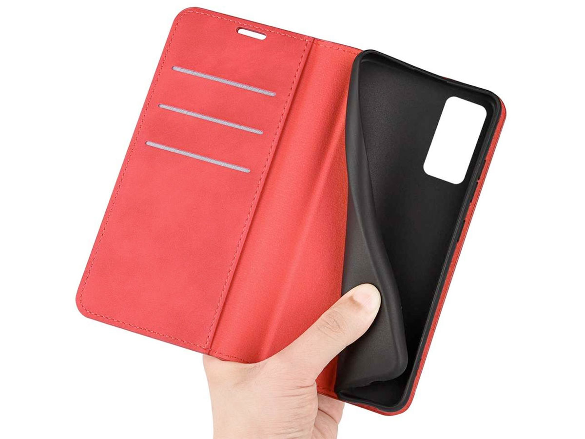 Just in Case Slim Wallet Case Rood - Xiaomi 12/12X hoesje