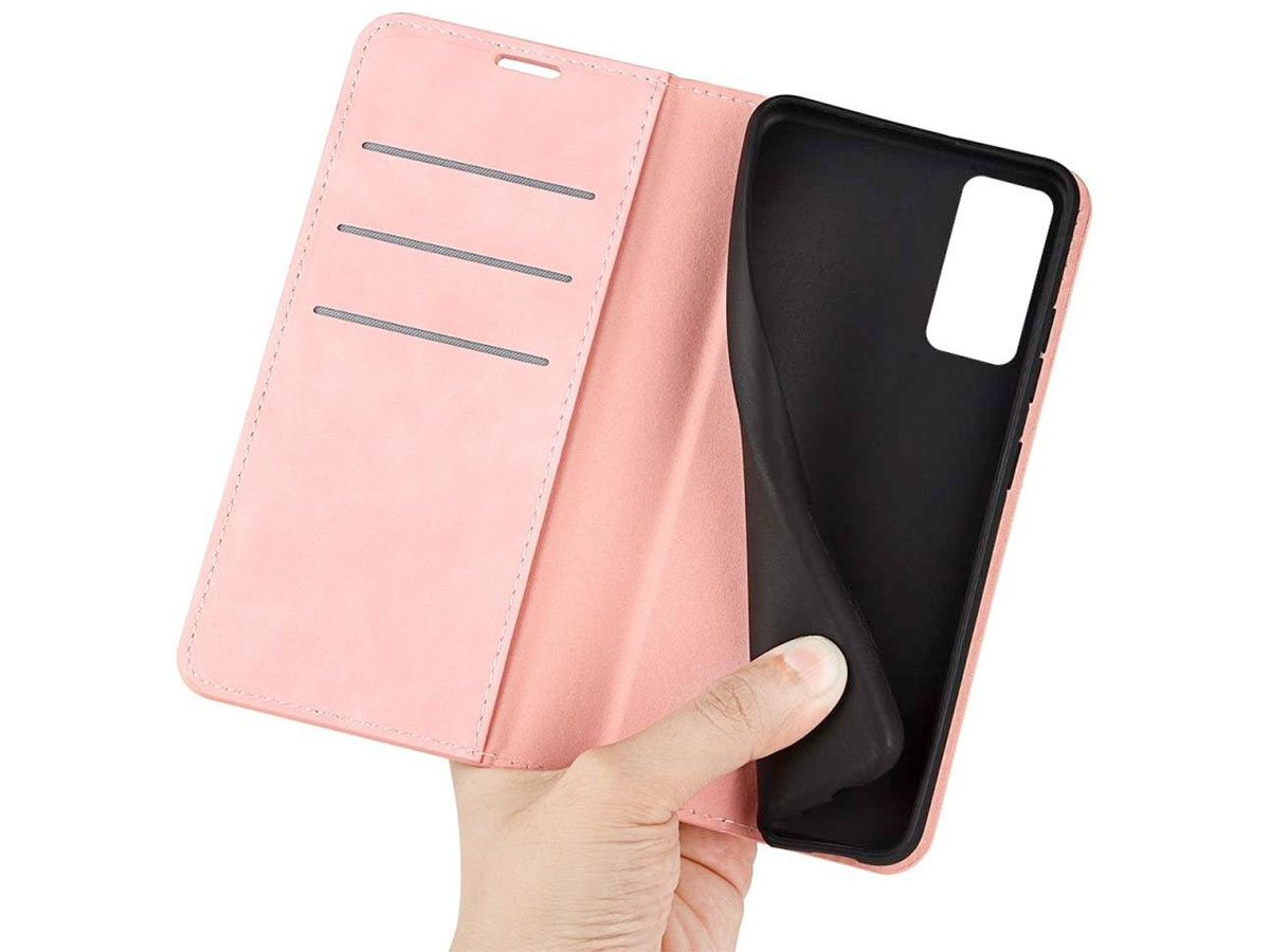 Just in Case Slim Wallet Case Roze - Xiaomi 12 Pro hoesje