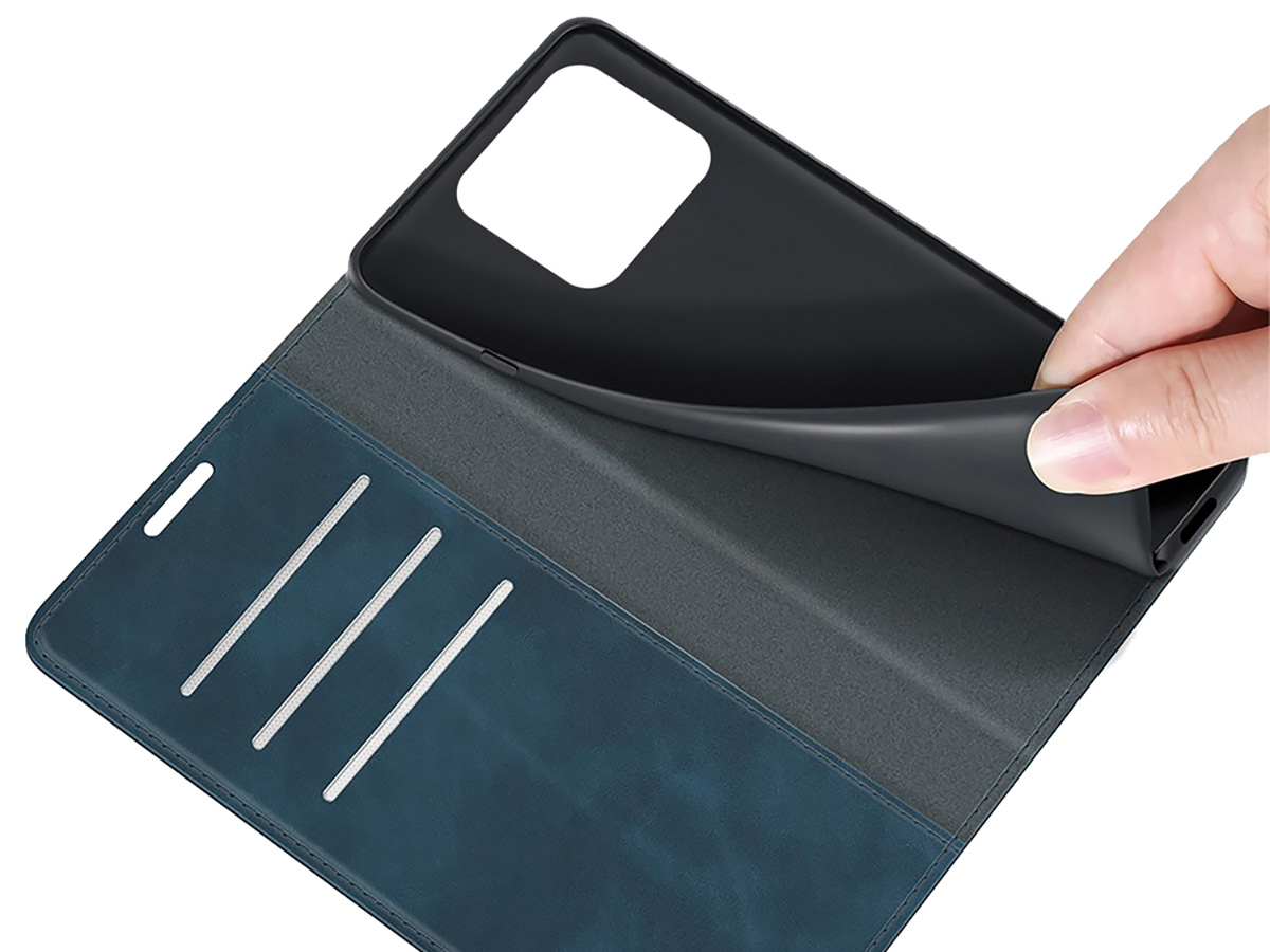Just in Case Slim Wallet Case Blauw - Xiaomi 13 hoesje