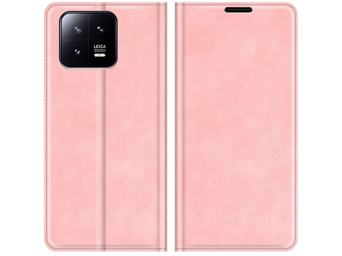 Just in Case Slim Wallet Case Roze - Xiaomi 13 hoesje