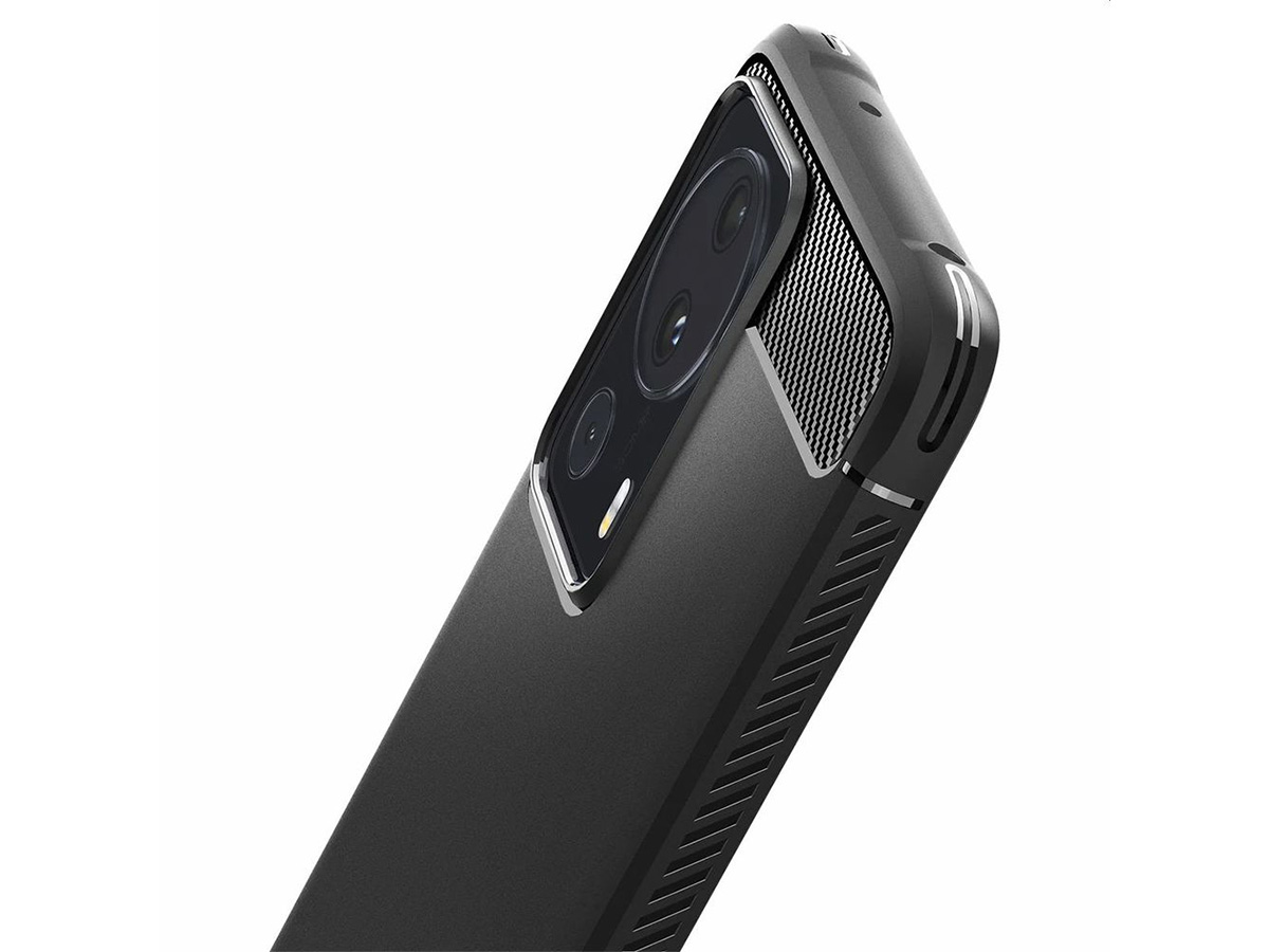 Spigen Rugged Armor Case Zwart - Xiaomi 13 Lite Hoesje