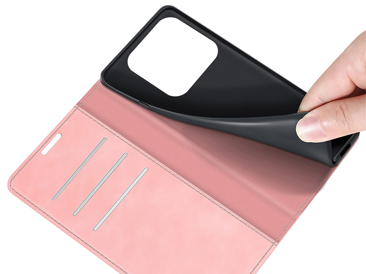 Just in Case Slim Wallet Case Roze - Xiaomi 13 Pro hoesje