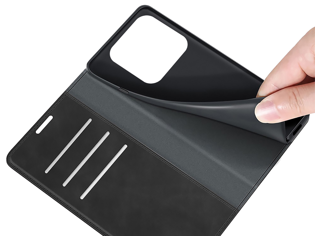 Just in Case Slim Wallet Case Zwart - Xiaomi 13 Pro hoesje