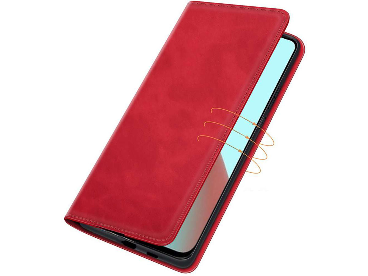 Just in Case Magnetic BookCase Rood - Xiaomi Mi 11 Lite hoesje