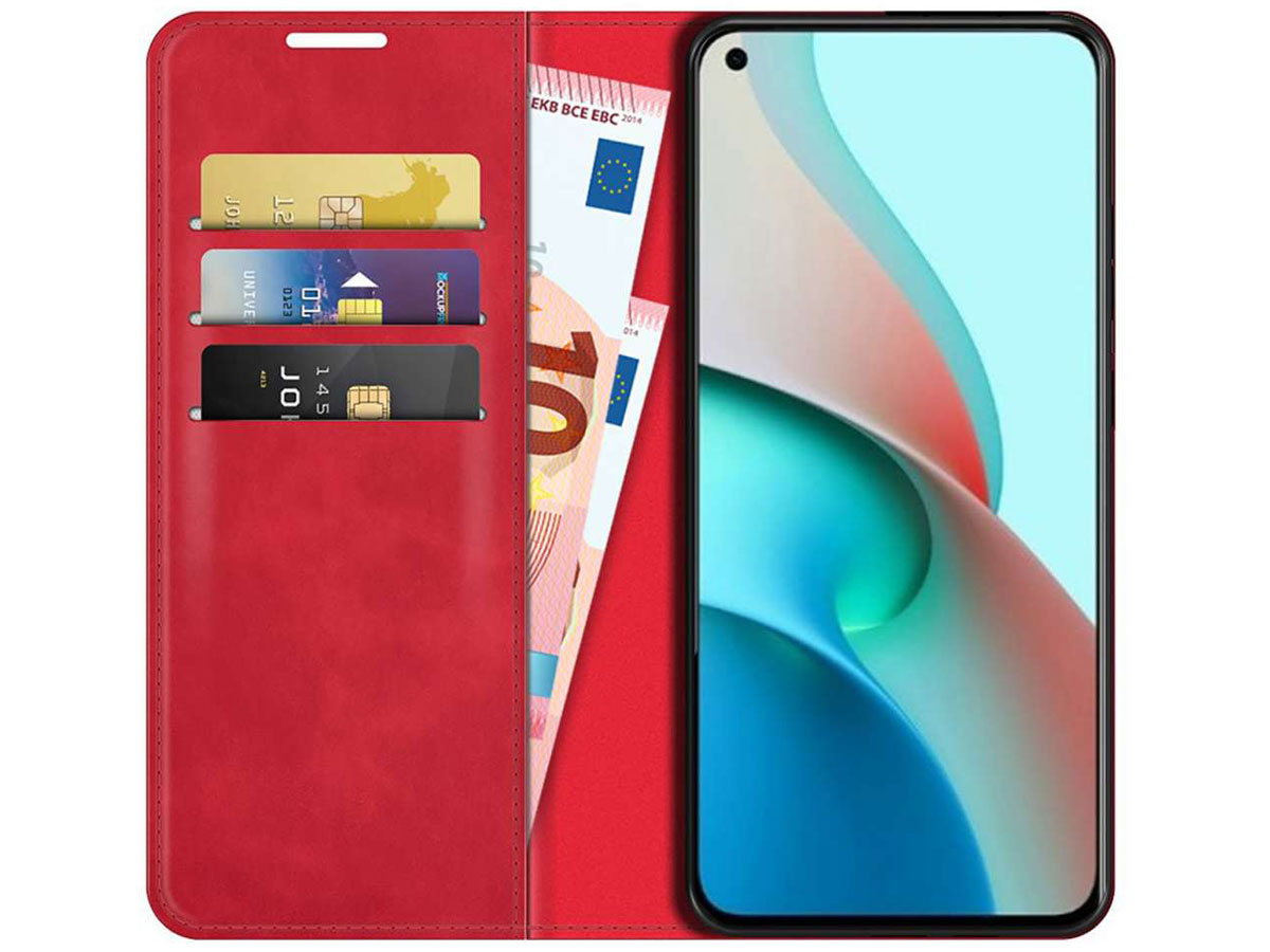 Just in Case Magnetic BookCase Rood - Xiaomi Mi 11 Lite hoesje